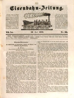 Eisenbahn-Zeitung Montag 10. April 1848