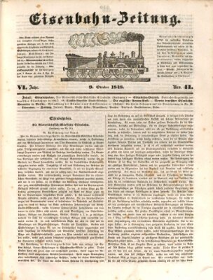 Eisenbahn-Zeitung Montag 9. Oktober 1848