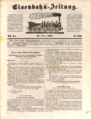 Eisenbahn-Zeitung Montag 30. Oktober 1848