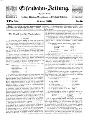 Eisenbahn-Zeitung Sonntag 3. Februar 1856