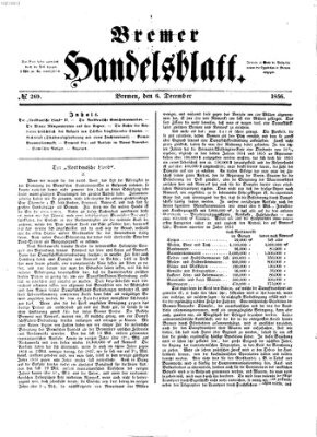 Bremer Handelsblatt Samstag 6. Dezember 1856