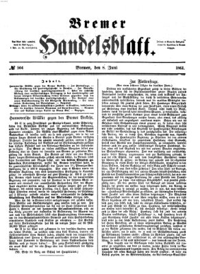 Bremer Handelsblatt Samstag 8. Juni 1861