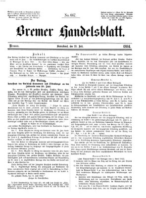 Bremer Handelsblatt Samstag 23. Juli 1864