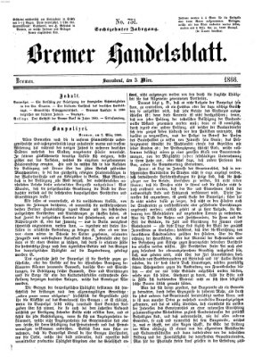 Bremer Handelsblatt Samstag 3. März 1866