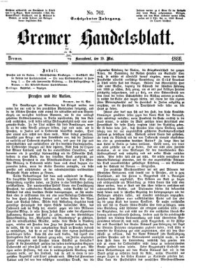 Bremer Handelsblatt Samstag 19. Mai 1866