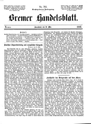 Bremer Handelsblatt Samstag 26. Mai 1866