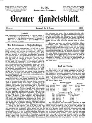 Bremer Handelsblatt Samstag 6. Oktober 1866