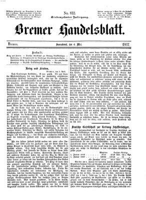 Bremer Handelsblatt Samstag 4. Mai 1867