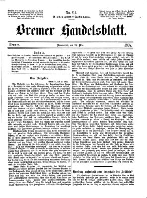 Bremer Handelsblatt Samstag 18. Mai 1867