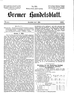 Bremer Handelsblatt Samstag 2. Mai 1868