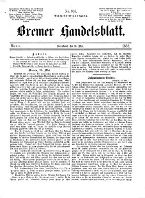 Bremer Handelsblatt Samstag 16. Mai 1868