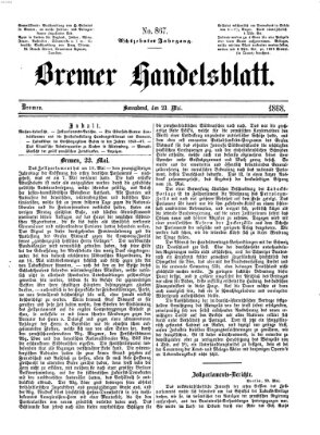 Bremer Handelsblatt Samstag 23. Mai 1868