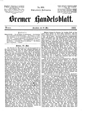 Bremer Handelsblatt Samstag 30. Mai 1868