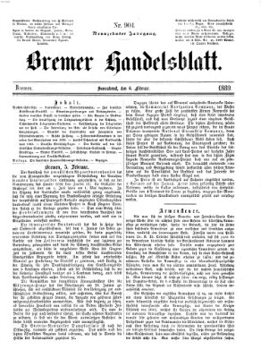 Bremer Handelsblatt Samstag 6. Februar 1869