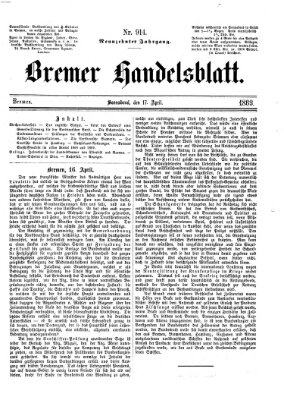Bremer Handelsblatt Samstag 17. April 1869