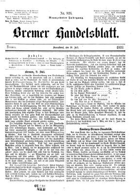 Bremer Handelsblatt Samstag 10. Juli 1869