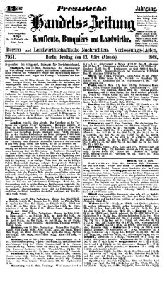 Preußische Handelszeitung Freitag 13. März 1868