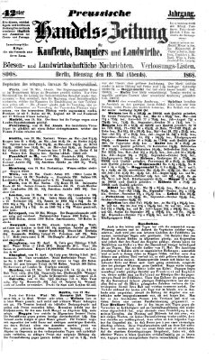 Preußische Handelszeitung Dienstag 19. Mai 1868