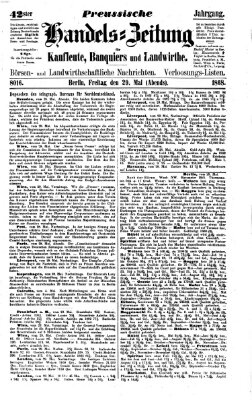 Preußische Handelszeitung Freitag 29. Mai 1868