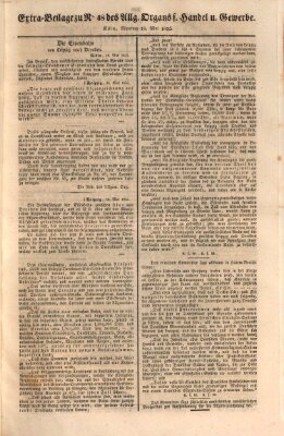 Allgemeines Organ für Handel und Gewerbe und damit verwandte Gegenstände Montag 18. Mai 1835