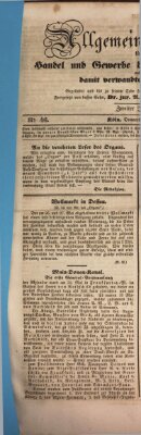 Allgemeines Organ für Handel und Gewerbe und damit verwandte Gegenstände Donnerstag 9. Juni 1836