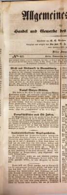 Allgemeines Organ für Handel und Gewerbe und damit verwandte Gegenstände Donnerstag 24. August 1837