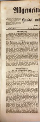 Allgemeines Organ für Handel und Gewerbe und damit verwandte Gegenstände Donnerstag 12. Oktober 1837