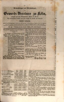 Allgemeines Organ für Handel und Gewerbe und damit verwandte Gegenstände Sonntag 19. Januar 1840