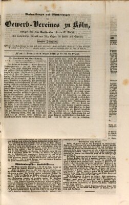 Allgemeines Organ für Handel und Gewerbe und damit verwandte Gegenstände Dienstag 11. August 1840