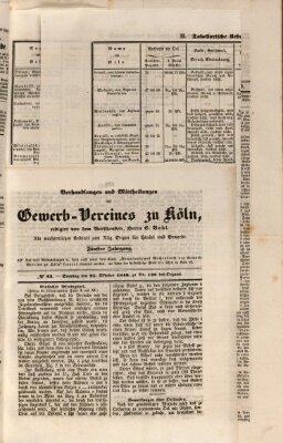 Allgemeines Organ für Handel und Gewerbe und damit verwandte Gegenstände Sonntag 25. Oktober 1840