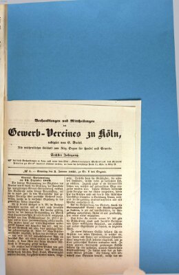 Allgemeines Organ für Handel und Gewerbe und damit verwandte Gegenstände Sonntag 3. Januar 1841