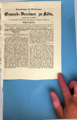 Allgemeines Organ für Handel und Gewerbe und damit verwandte Gegenstände Samstag 20. Februar 1841