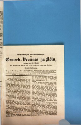 Allgemeines Organ für Handel und Gewerbe und damit verwandte Gegenstände Samstag 24. Juli 1841