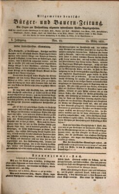 Allgemeine deutsche Bürger- und Bauern-Zeitung (Bauern-Zeitung aus Frauendorf) Sonntag 13. März 1831