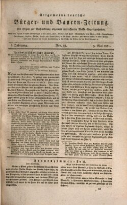 Allgemeine deutsche Bürger- und Bauern-Zeitung (Bauern-Zeitung aus Frauendorf) Montag 9. Mai 1831