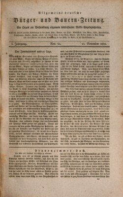 Allgemeine deutsche Bürger- und Bauern-Zeitung (Bauern-Zeitung aus Frauendorf) Dienstag 15. November 1831