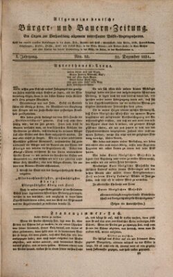 Allgemeine deutsche Bürger- und Bauern-Zeitung (Bauern-Zeitung aus Frauendorf) Samstag 31. Dezember 1831