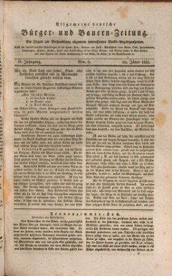 Allgemeine deutsche Bürger- und Bauern-Zeitung (Bauern-Zeitung aus Frauendorf) Sonntag 29. Januar 1832