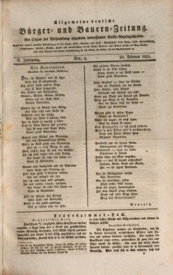 Allgemeine deutsche Bürger- und Bauern-Zeitung (Bauern-Zeitung aus Frauendorf) Mittwoch 22. Februar 1832