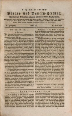 Allgemeine deutsche Bürger- und Bauern-Zeitung (Bauern-Zeitung aus Frauendorf) Mittwoch 9. Mai 1832