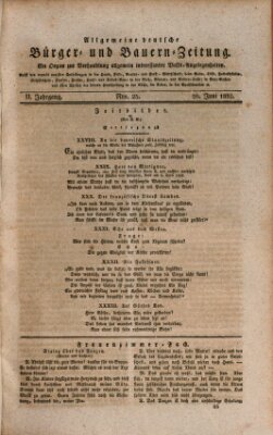 Allgemeine deutsche Bürger- und Bauern-Zeitung (Bauern-Zeitung aus Frauendorf) Mittwoch 20. Juni 1832