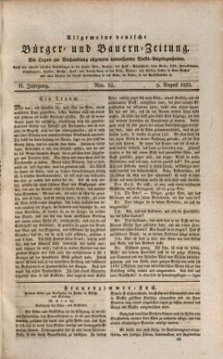 Allgemeine deutsche Bürger- und Bauern-Zeitung (Bauern-Zeitung aus Frauendorf) Donnerstag 9. August 1832