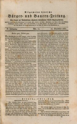 Allgemeine deutsche Bürger- und Bauern-Zeitung (Bauern-Zeitung aus Frauendorf) Montag 31. Dezember 1832