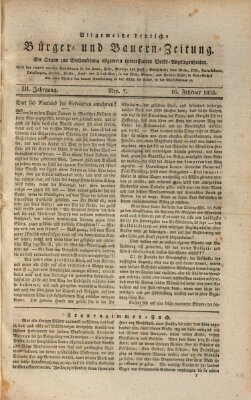 Allgemeine deutsche Bürger- und Bauern-Zeitung (Bauern-Zeitung aus Frauendorf) Samstag 16. Februar 1833