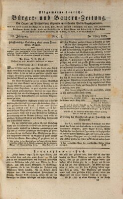 Allgemeine deutsche Bürger- und Bauern-Zeitung (Bauern-Zeitung aus Frauendorf) Samstag 30. März 1833