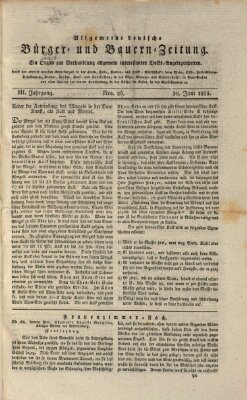 Allgemeine deutsche Bürger- und Bauern-Zeitung (Bauern-Zeitung aus Frauendorf) Sonntag 30. Juni 1833