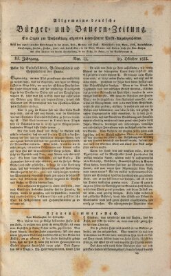 Allgemeine deutsche Bürger- und Bauern-Zeitung (Bauern-Zeitung aus Frauendorf) Dienstag 29. Oktober 1833