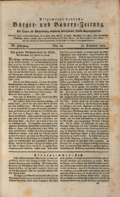 Allgemeine deutsche Bürger- und Bauern-Zeitung (Bauern-Zeitung aus Frauendorf) Dienstag 31. Dezember 1833