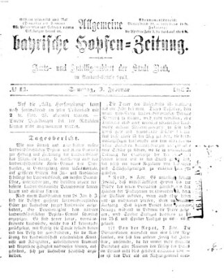 Allgemeine bayrische Hopfen-Zeitung (Allgemeine Hopfen-Zeitung) Sonntag 9. Februar 1862