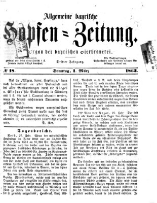 Allgemeine bayrische Hopfen-Zeitung (Allgemeine Hopfen-Zeitung) Sonntag 1. März 1863